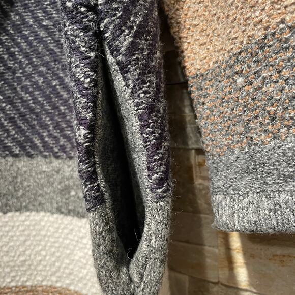 Chico’s 1P, M Open Front Cardigan | Striped Knit, Neutral Fall, Cozy Shawl NWOT - Picture 9 of 11